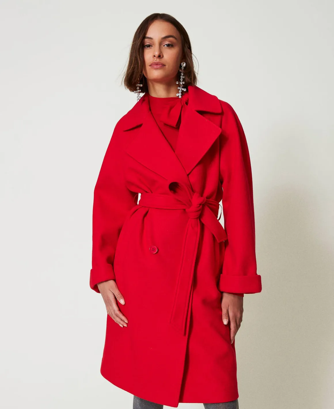 TWINSET Milano Cappotto Doppiopetto In Panno | Cappotti E Trench