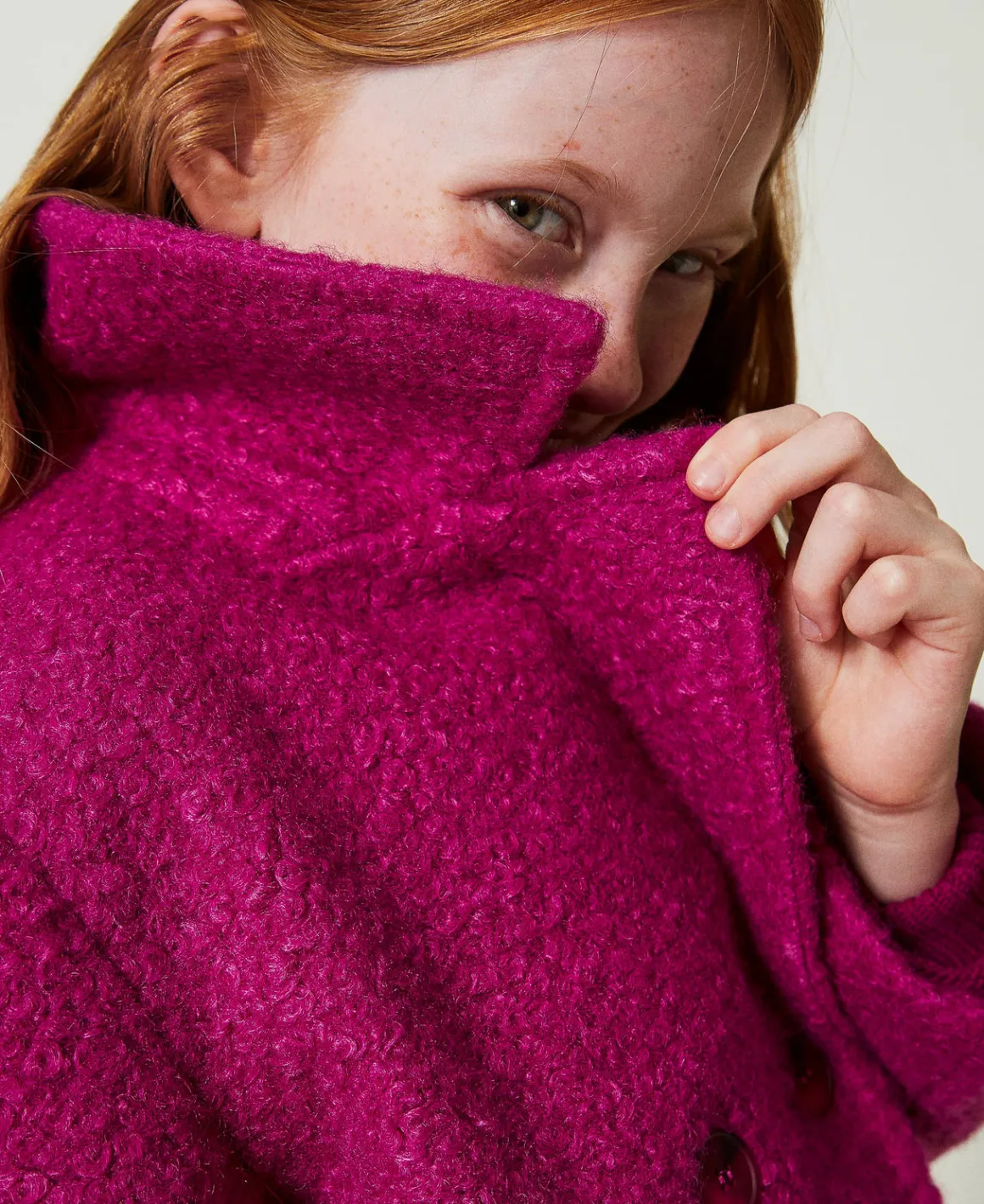 TWINSET Milano Cappotto Doppiopetto In Panno Curly | Giacche E Capispalla