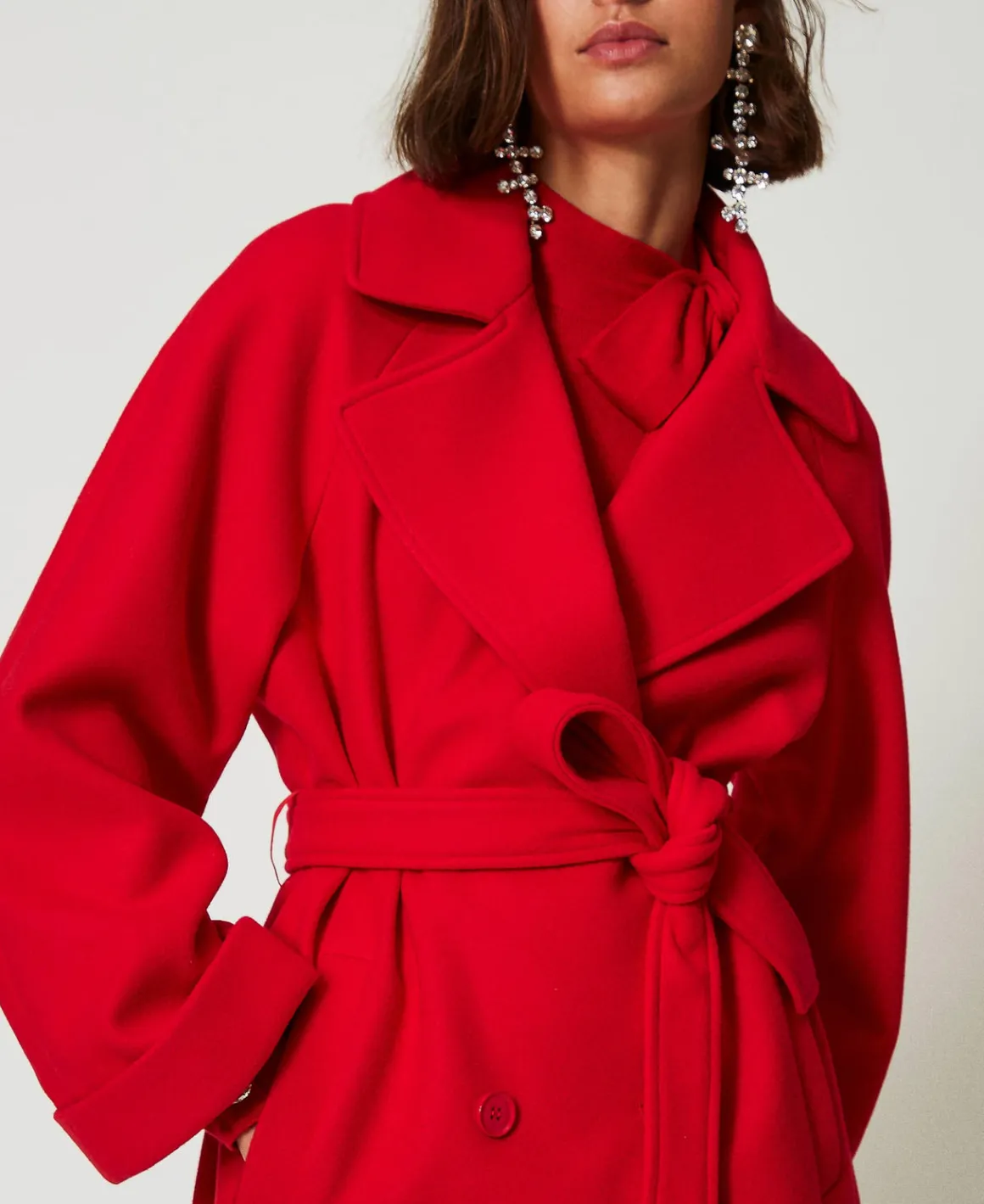 TWINSET Milano Cappotto Doppiopetto In Panno | Cappotti E Trench