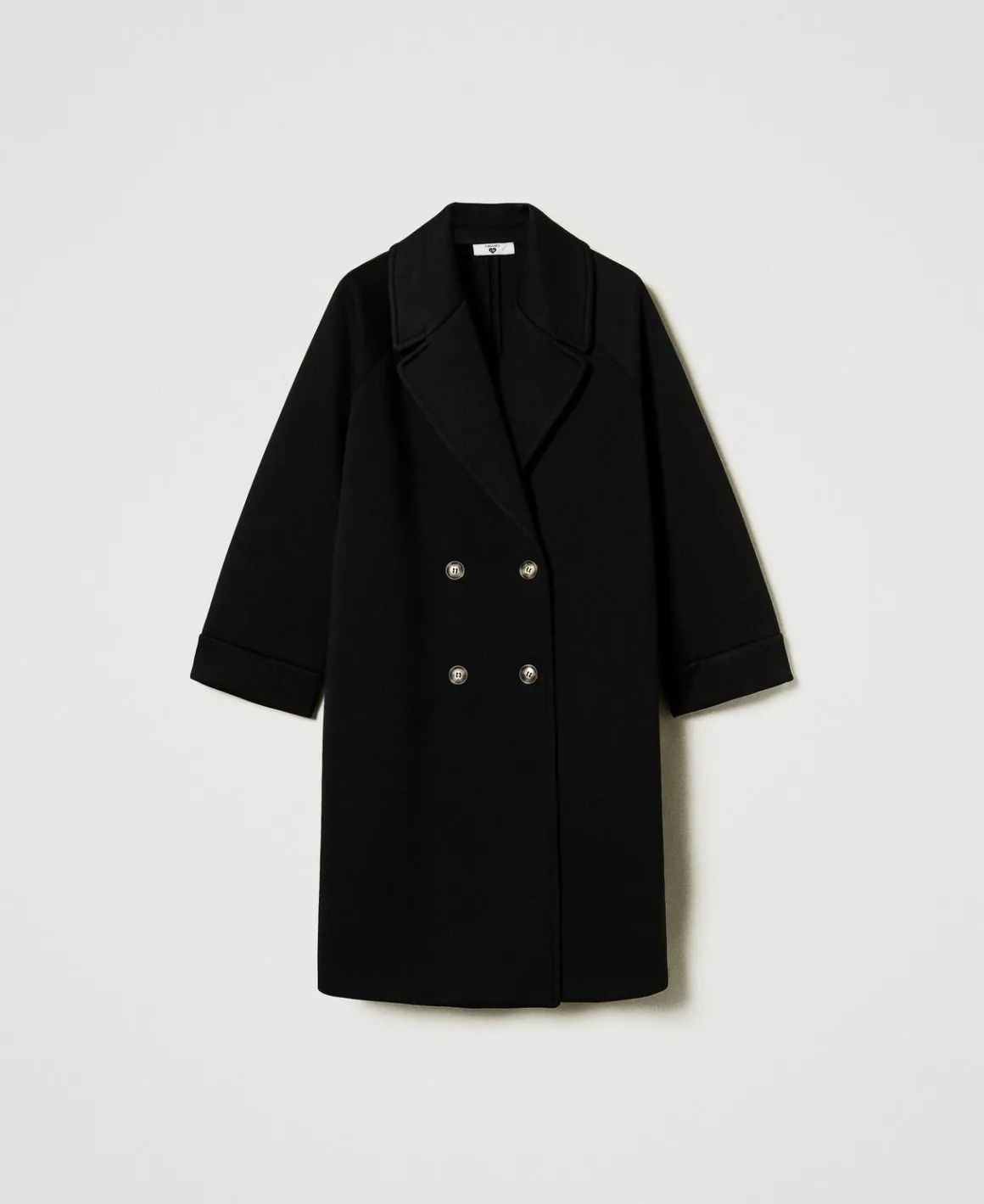 TWINSET Milano Cappotto Doppiopetto In Tessuto Scuba | Cappotti E Trench