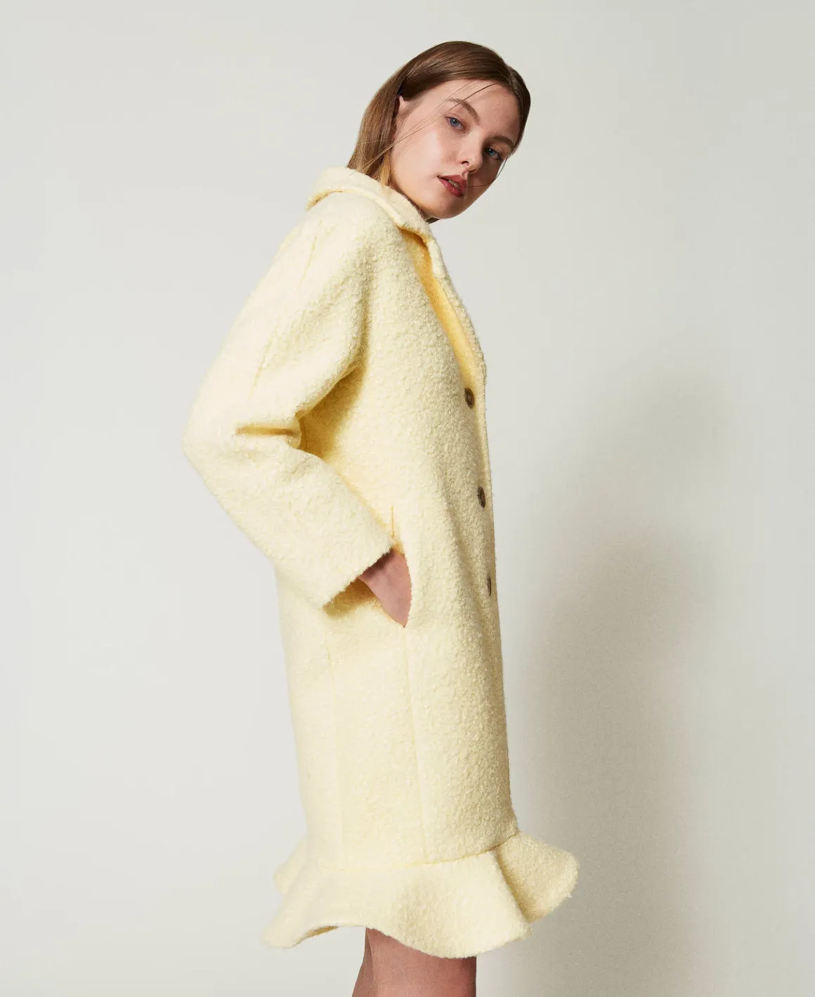 TWINSET Milano Cappotto In Panno Arricciato | Cappotti E Trench