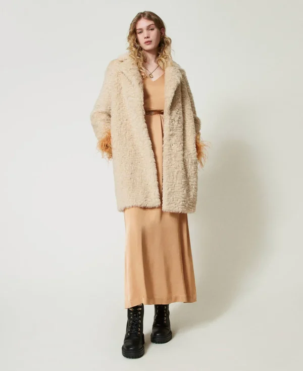 TWINSET Milano Cappotto Longuette In Faux Fur | Cappotti E Trench
