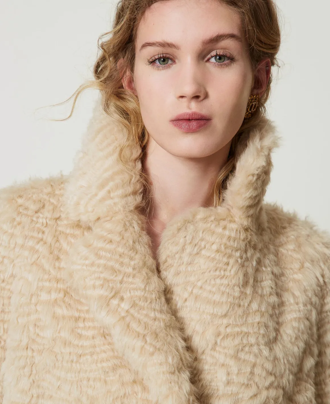 TWINSET Milano Cappotto Longuette In Faux Fur | Cappotti E Trench