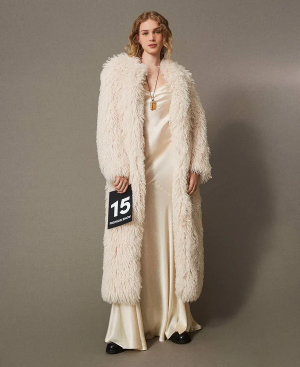 TWINSET Milano Cappotto Lungo In Faux Fur | Cappotti E Trench