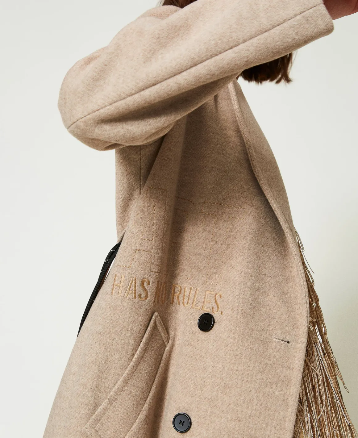 TWINSET Milano Cappotto MYFO In Panno Diagonale | Cappotti E Trench