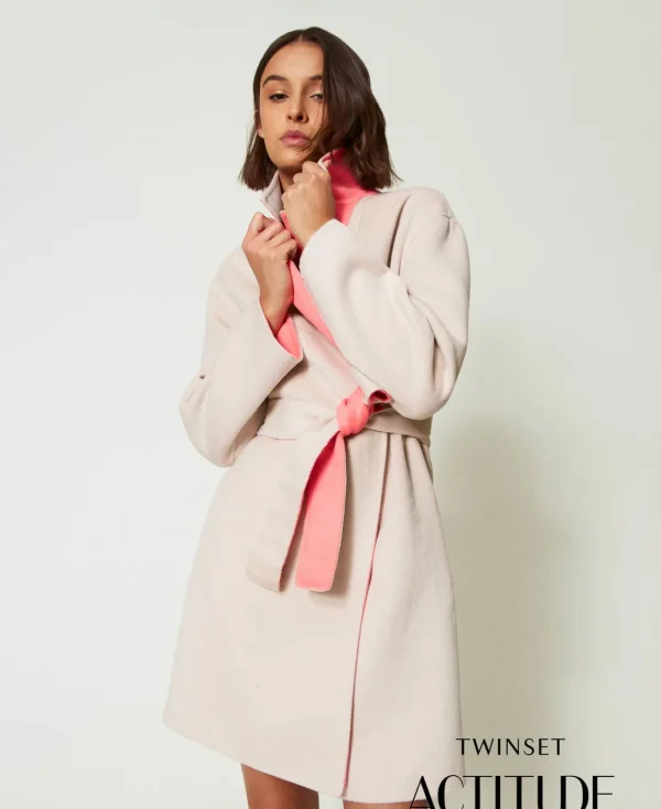 TWINSET Milano Cappotto Reversibile MYFO In Panno Misto Lana | Cappotti E Trench