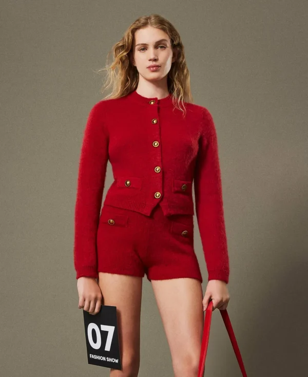 TWINSET Milano Cardigan 'Anne' In Misto Mohair | Maglie E Cardigan