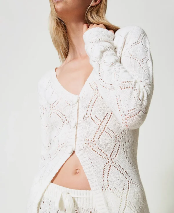 TWINSET Milano Cardigan Seamless In Filato Treeblend | Maglie E Cardigan