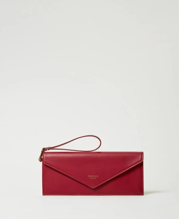 TWINSET Milano Clutch In Pelle Con Logo | Borse A Mano