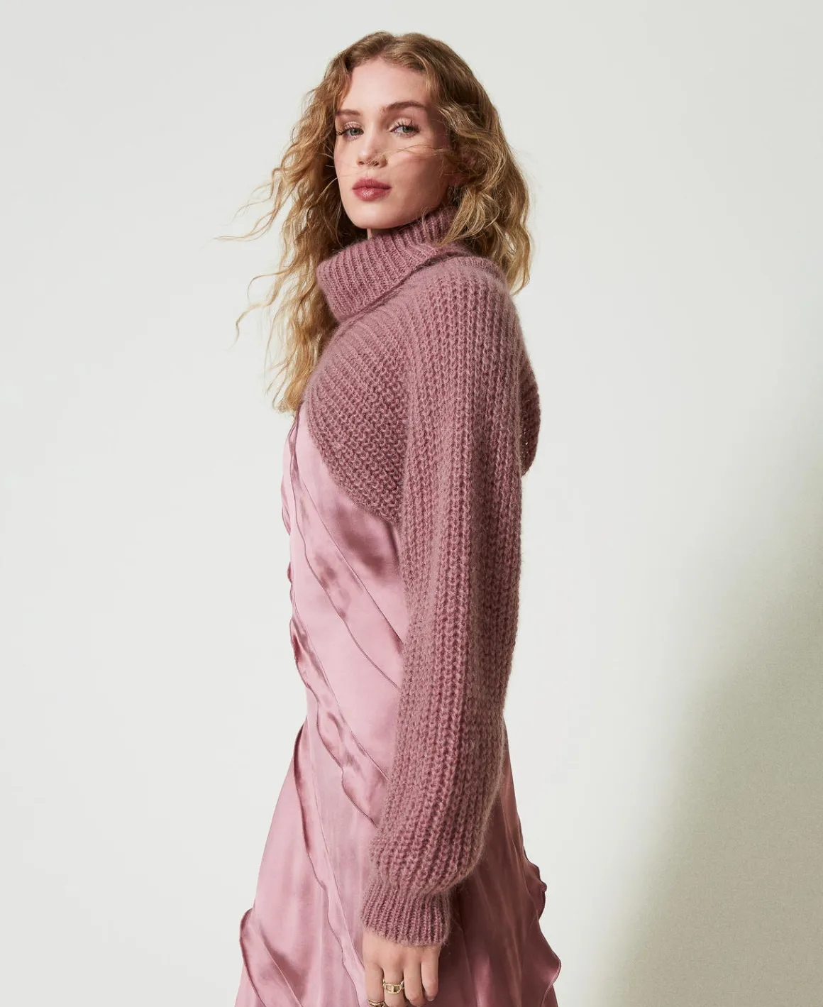 TWINSET Milano Coprispalle In Maglia Misto Mohair | Maglie E Cardigan