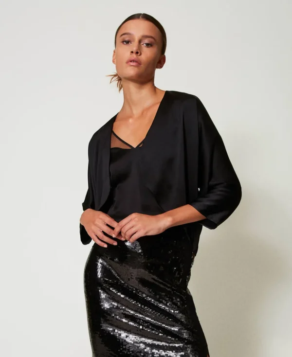 TWINSET Milano Coprispalle In Raso | Giacche E Piumini | Blazer