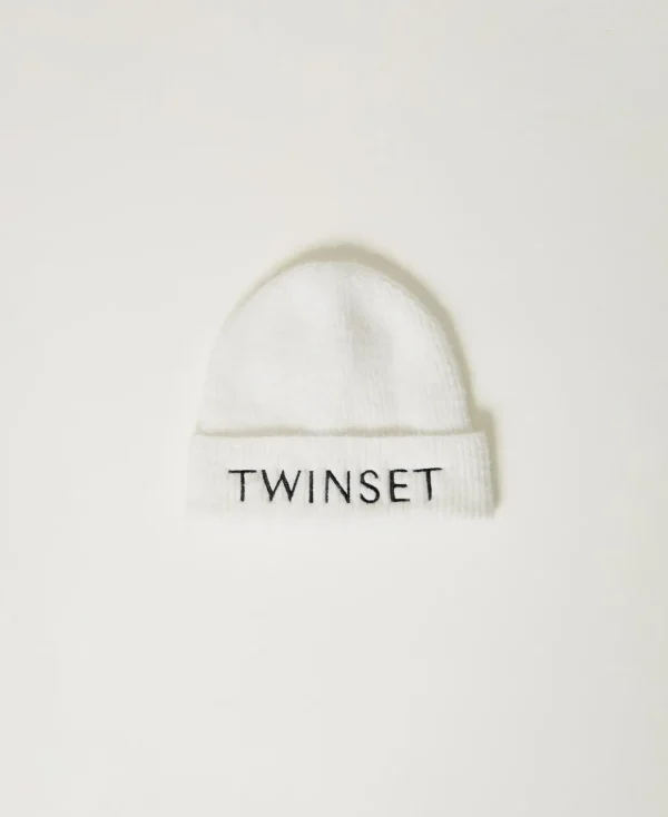 TWINSET Milano Cuffia In Maglia Con Ricamo Logo | Accessori
