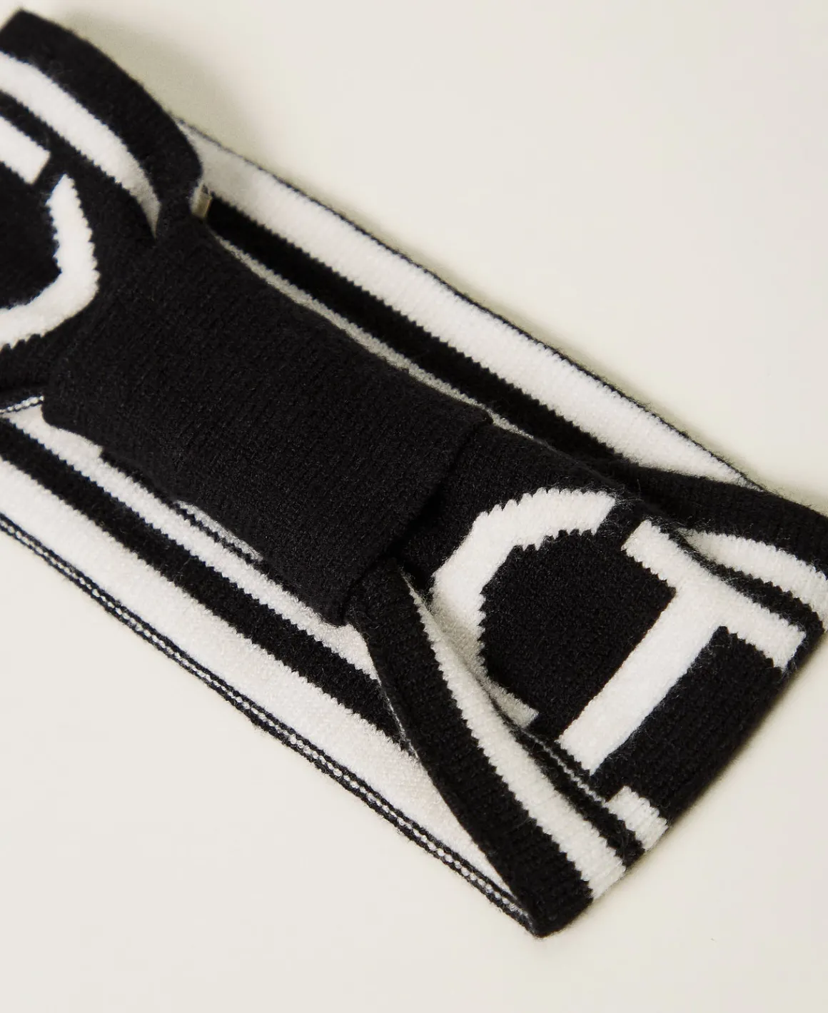 TWINSET Milano Fascia In Maglia Con Logo Oval T | Accessori