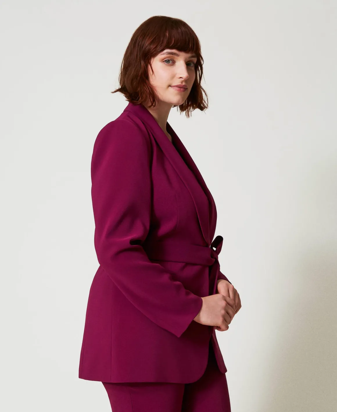 TWINSET Milano Giacca Blazer Con Cintura E Catena Oval T | Giacche E Piumini | Blazer