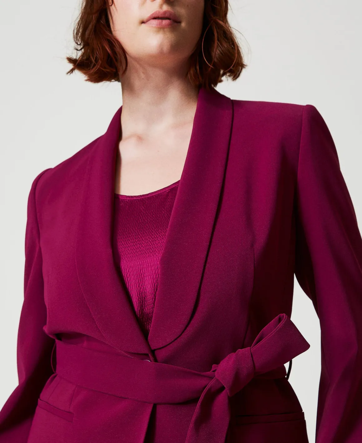 TWINSET Milano Giacca Blazer Con Cintura E Catena Oval T | Giacche E Piumini | Blazer