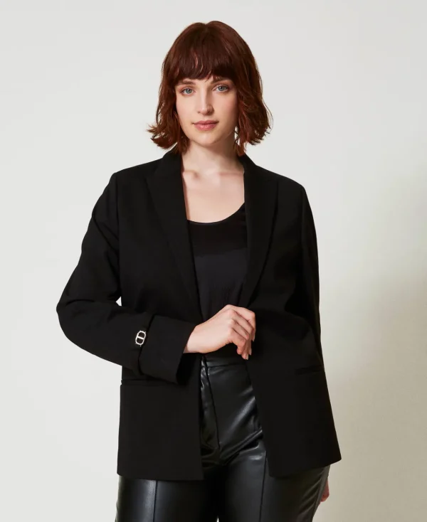 TWINSET Milano Giacca Blazer Con Cinturino Oval T | Giacche E Piumini | Blazer