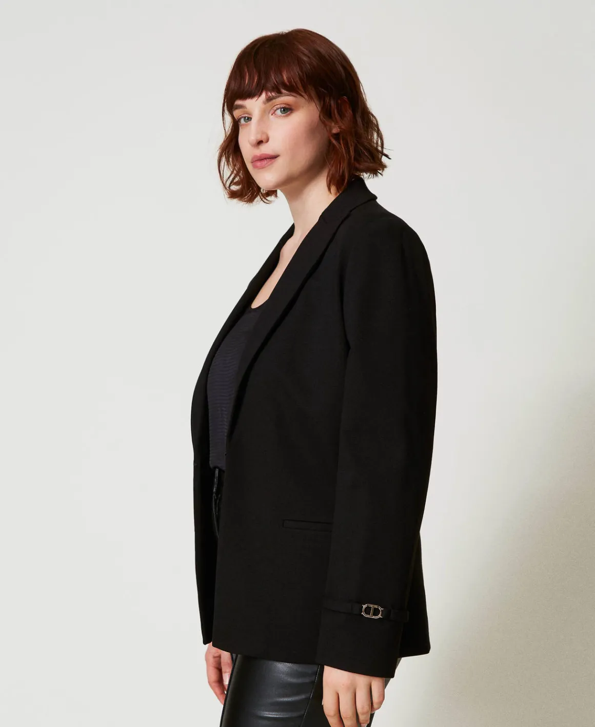 TWINSET Milano Giacca Blazer Con Cinturino Oval T | Giacche E Piumini | Blazer