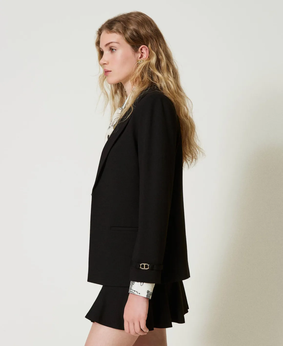 TWINSET Milano Giacca Blazer Con Cinturino Oval T | Giacche E Piumini | Blazer