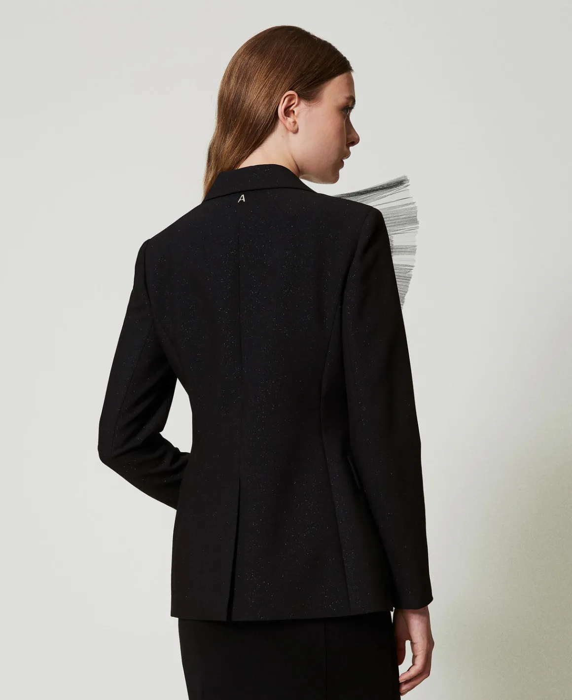 TWINSET Milano Giacca Blazer Con Volant In Tulle | Giacche E Piumini | Blazer