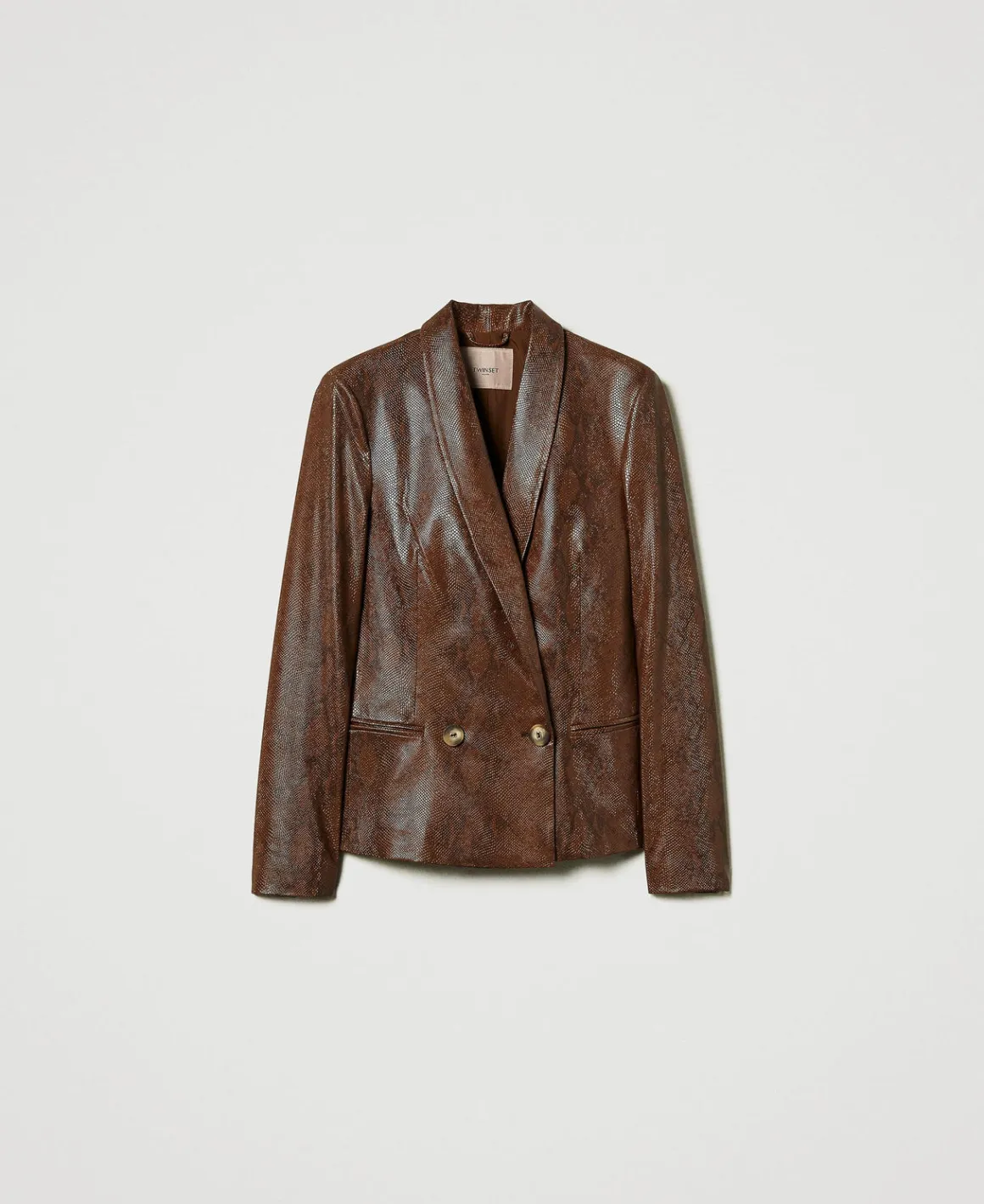 TWINSET Milano Giacca Blazer Effetto Pelle Lizard | Giacche E Piumini | Blazer