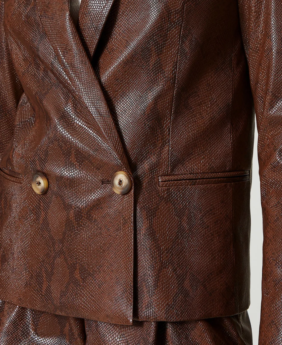 TWINSET Milano Giacca Blazer Effetto Pelle Lizard | Giacche E Piumini | Blazer
