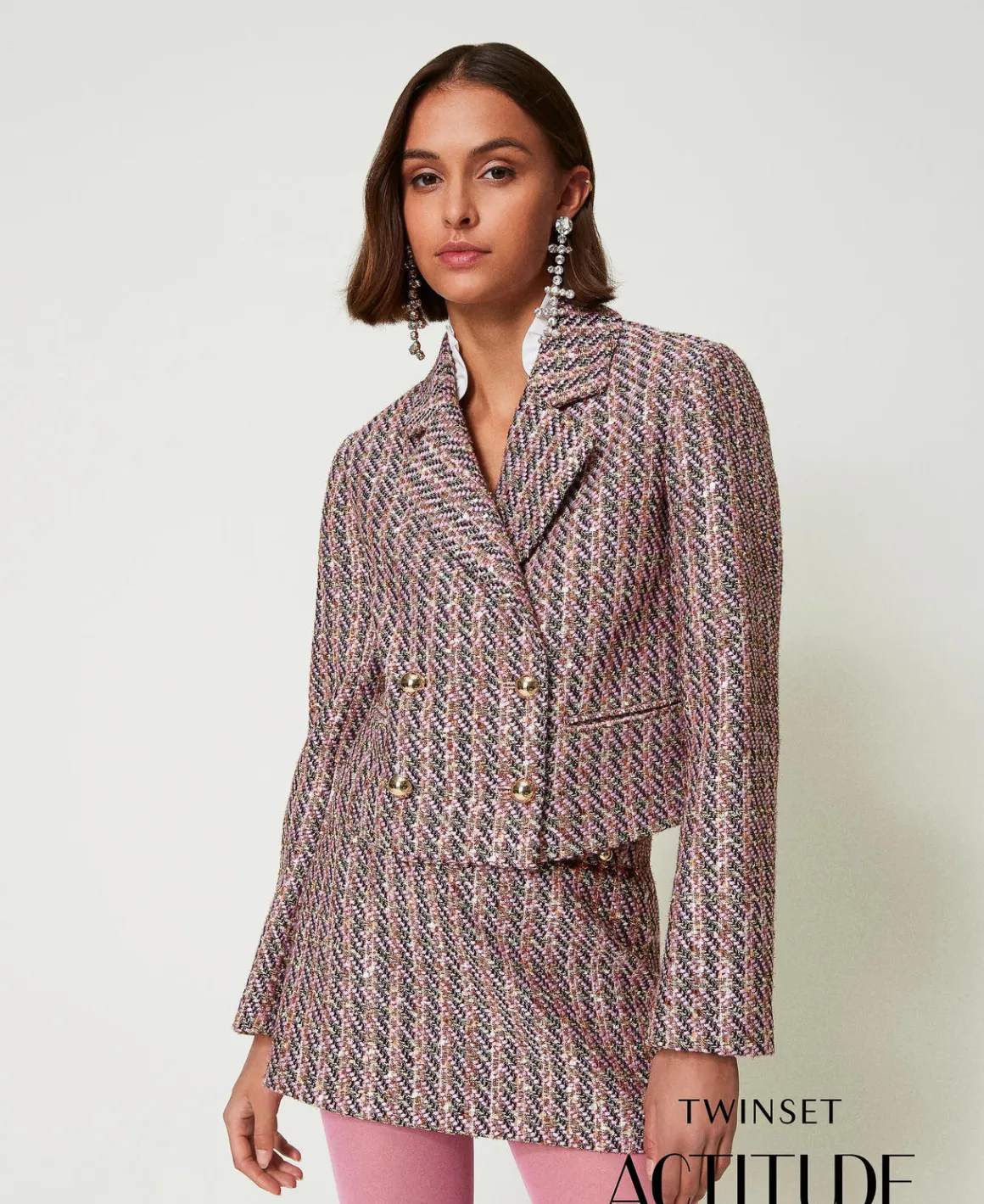 TWINSET Milano Giacca Blazer In Bouclé E Lurex | Giacche E Piumini | Blazer