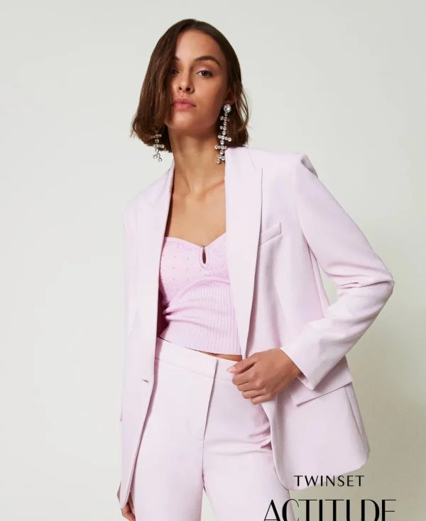 TWINSET Milano Giacca Blazer In Crêpe Cady | Giacche E Piumini | Blazer