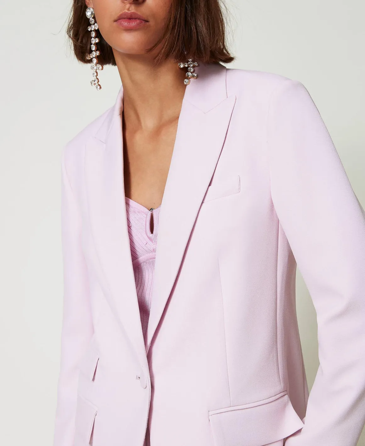 TWINSET Milano Giacca Blazer In Crêpe Cady | Giacche E Piumini | Blazer