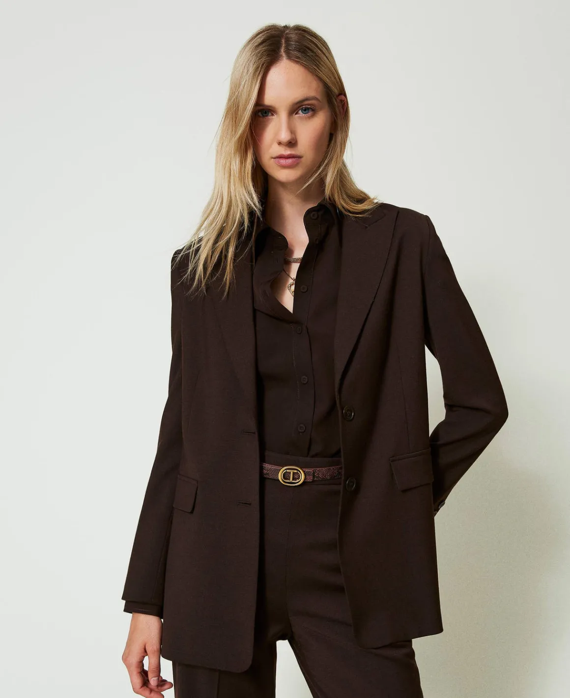 TWINSET Milano Giacca Blazer In Lana Stretch | Giacche E Piumini | Blazer