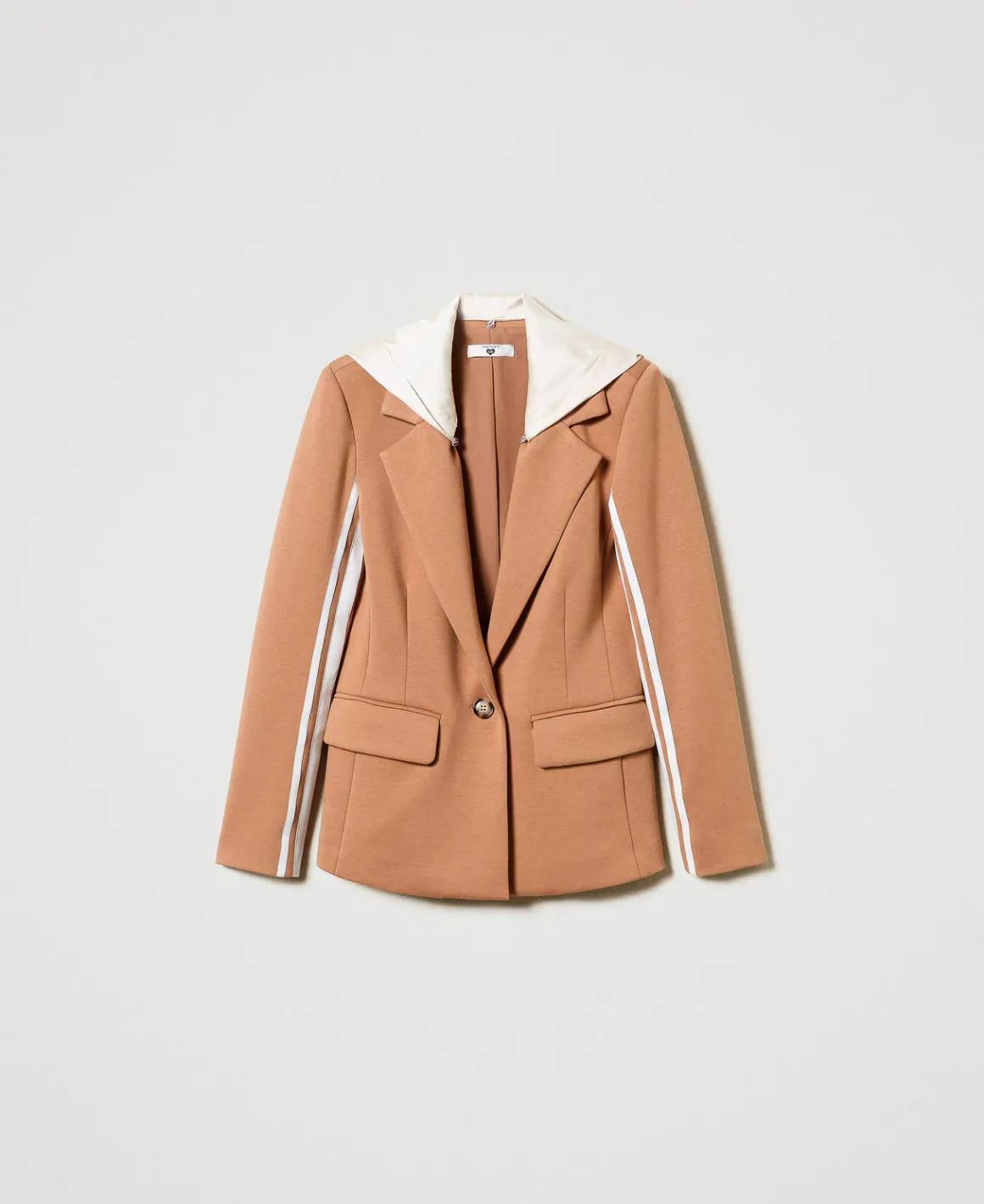 TWINSET Milano Giacca Blazer In Tessuto Scuba Con Cappuccio | Giacche E Piumini | Blazer