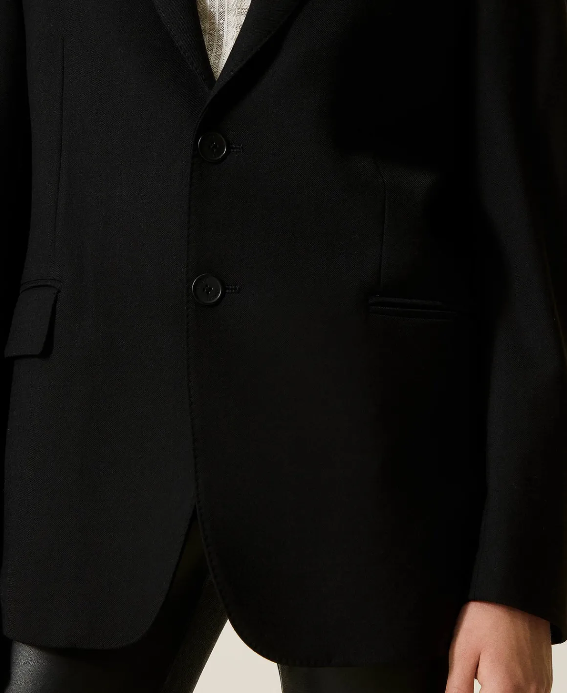 TWINSET Milano Giacca Blazer Sartoriale In Serge Misto Lana | Giacche E Piumini | Blazer