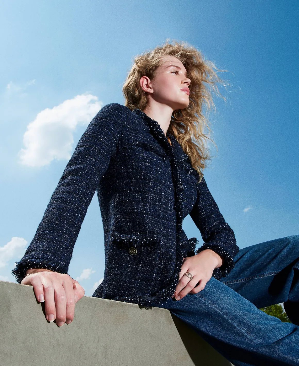 TWINSET Milano Giacca Bouclé Con Bottoni Logati | Giacche E Piumini | Blazer
