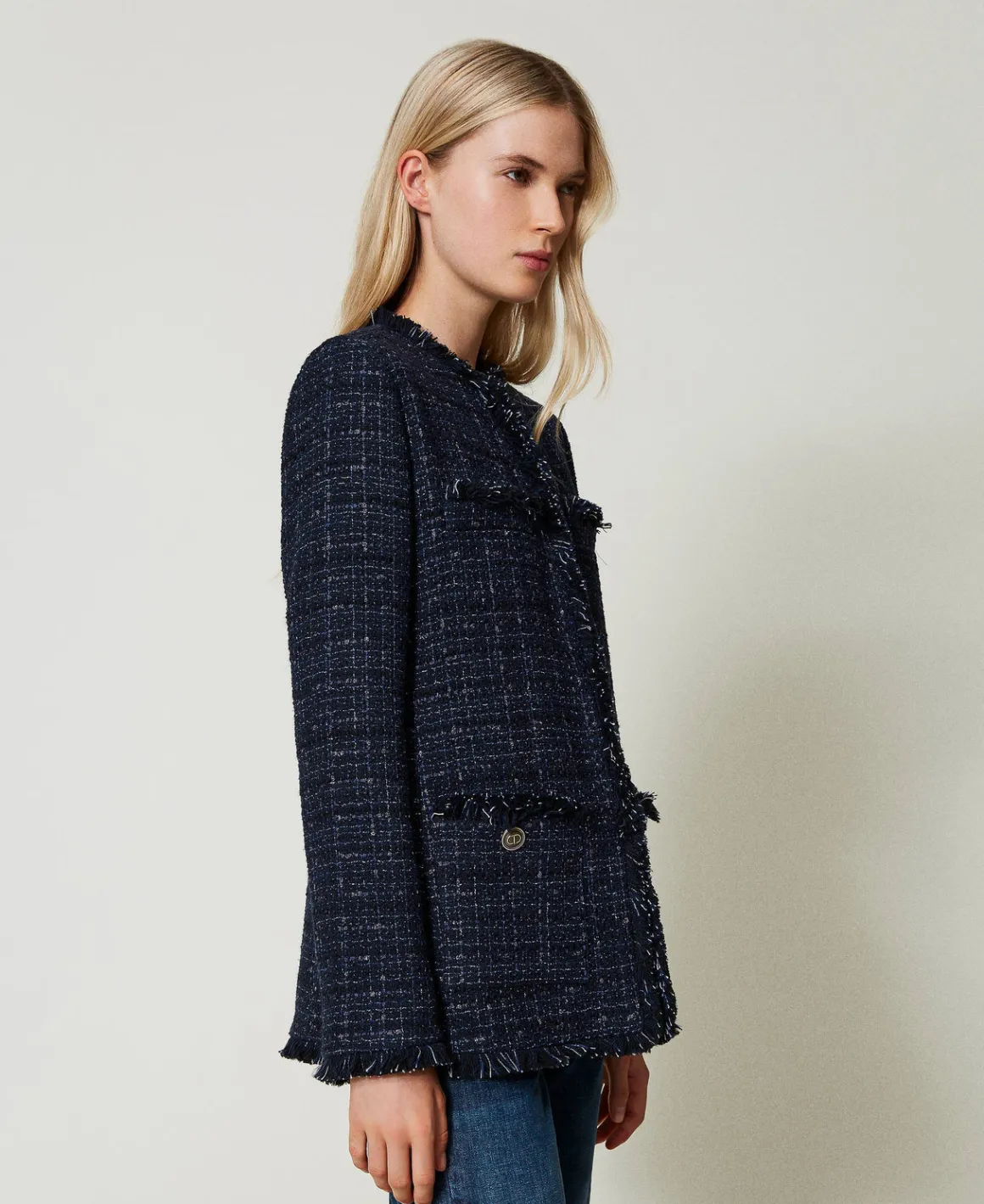 TWINSET Milano Giacca Bouclé Con Bottoni Logati | Giacche E Piumini | Blazer