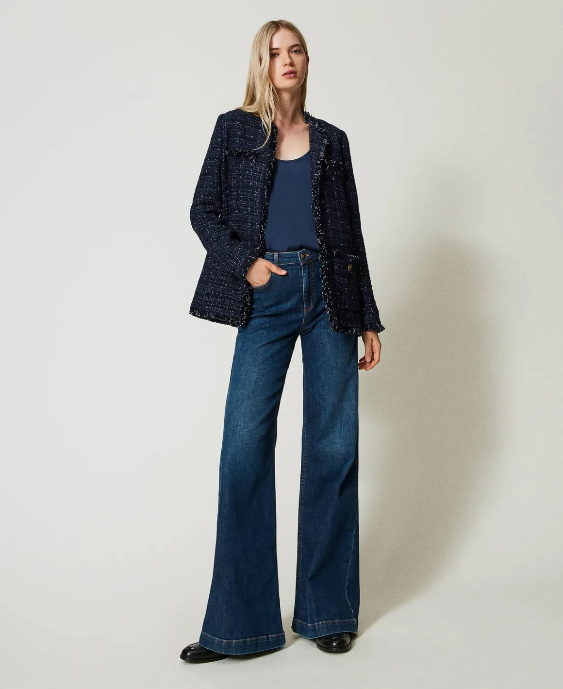 TWINSET Milano Giacca Bouclé Con Bottoni Logati | Giacche E Piumini | Blazer