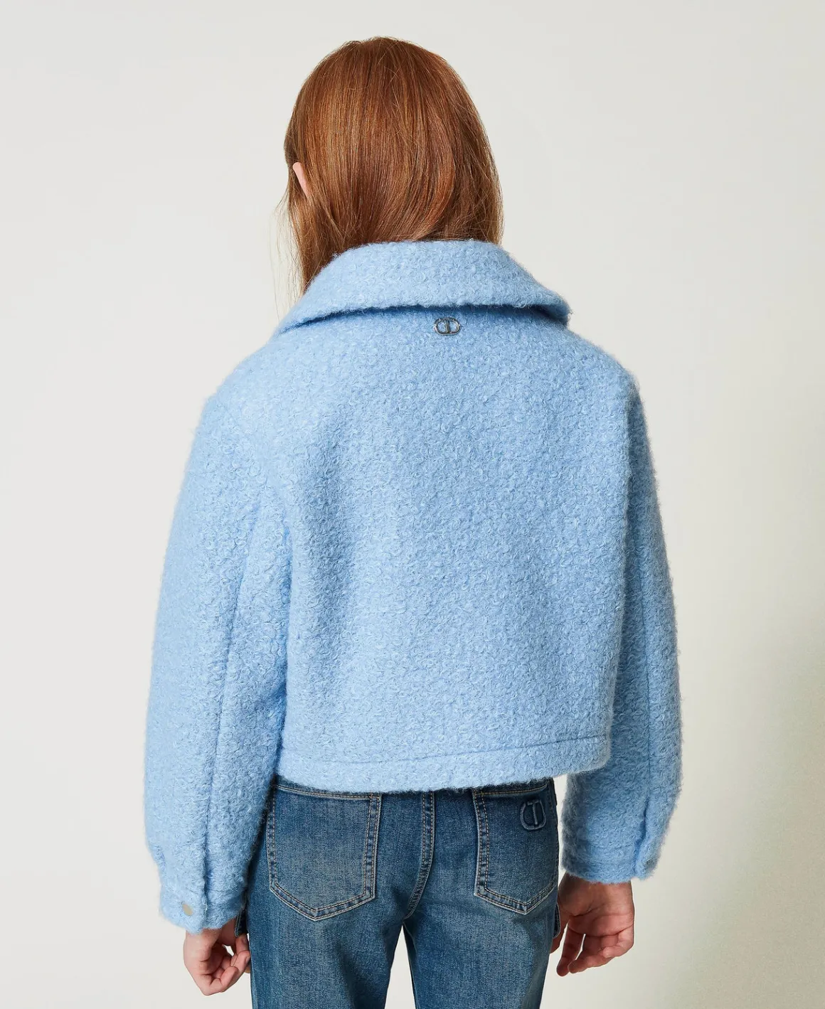 TWINSET Milano Giacca Corta In Panno Curly | Giacche E Capispalla