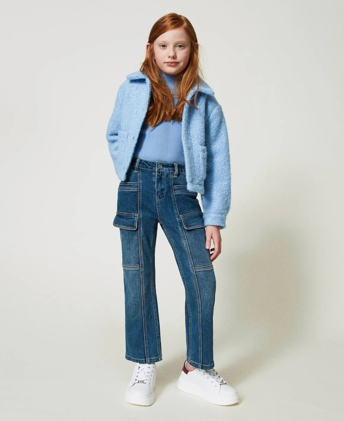 TWINSET Milano Giacca Corta In Panno Curly | Giacche E Capispalla