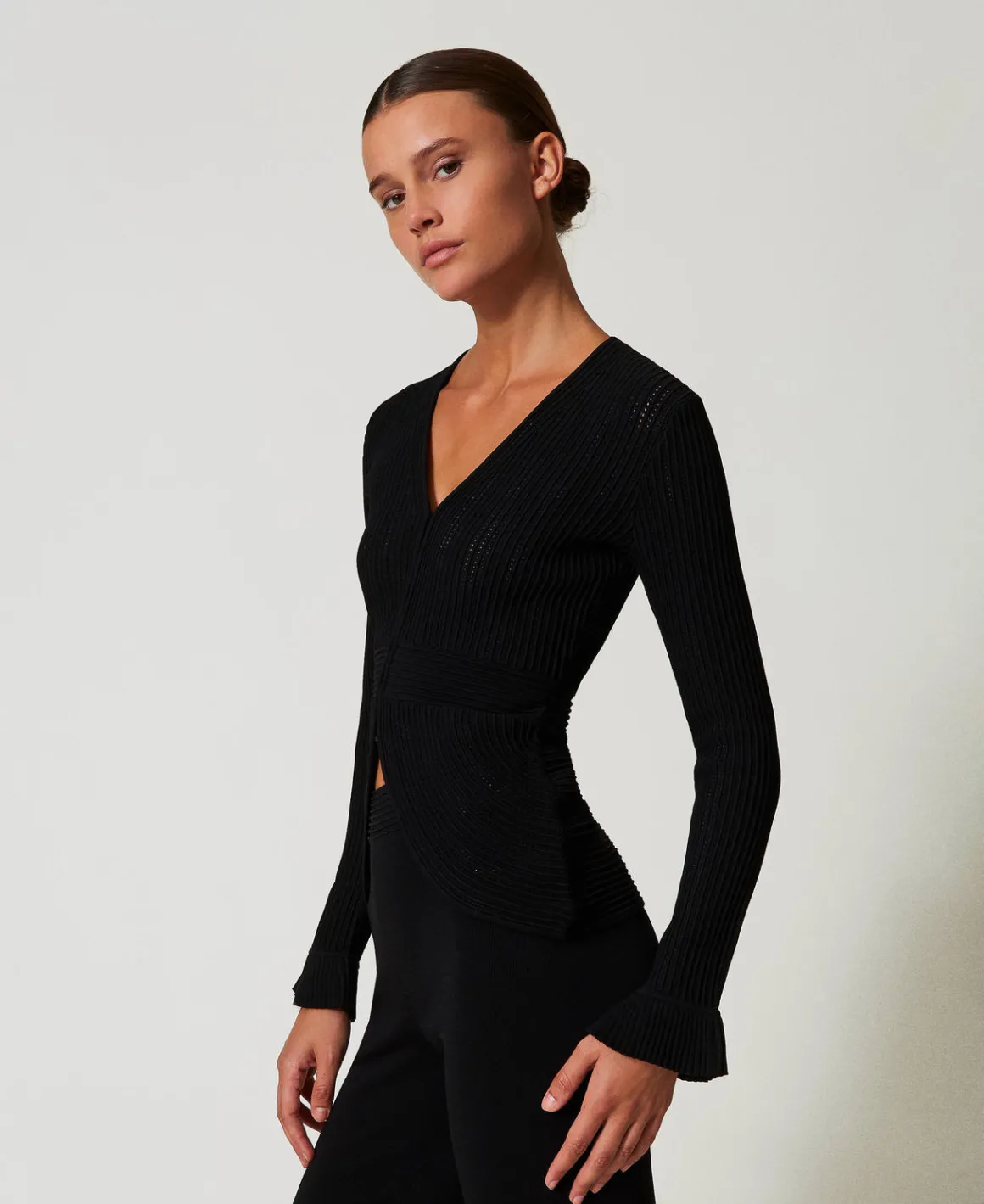 TWINSET Milano Giacca Fitted In Maglia Con Mix Di Punti | Giacche E Piumini | Blazer