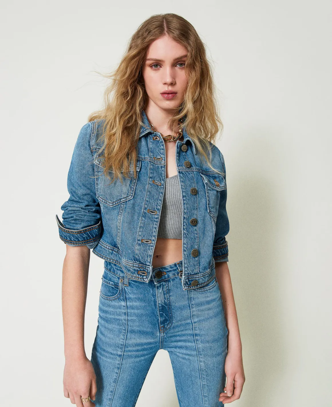 TWINSET Milano Giacca In Jeans Con Tasche | Giacche E Piumini