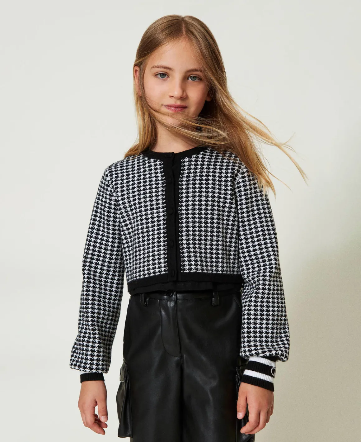 TWINSET Milano Giacca In Maglia Jacquard Pied De Poule | Giacche E Capispalla