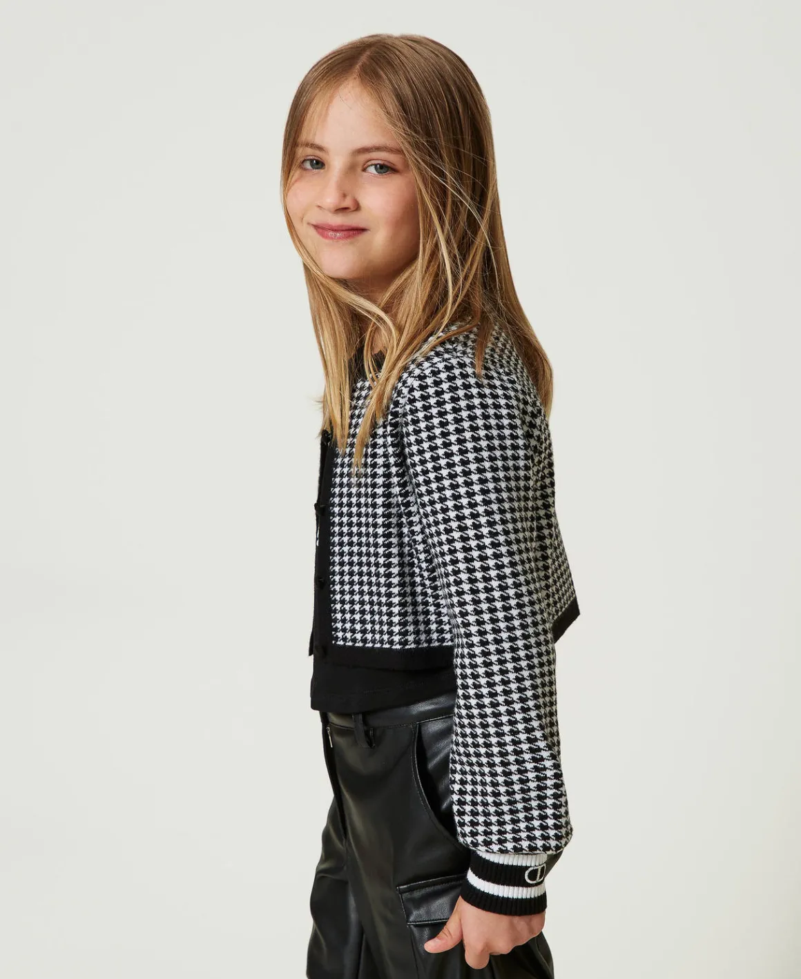 TWINSET Milano Giacca In Maglia Jacquard Pied De Poule | Giacche E Capispalla