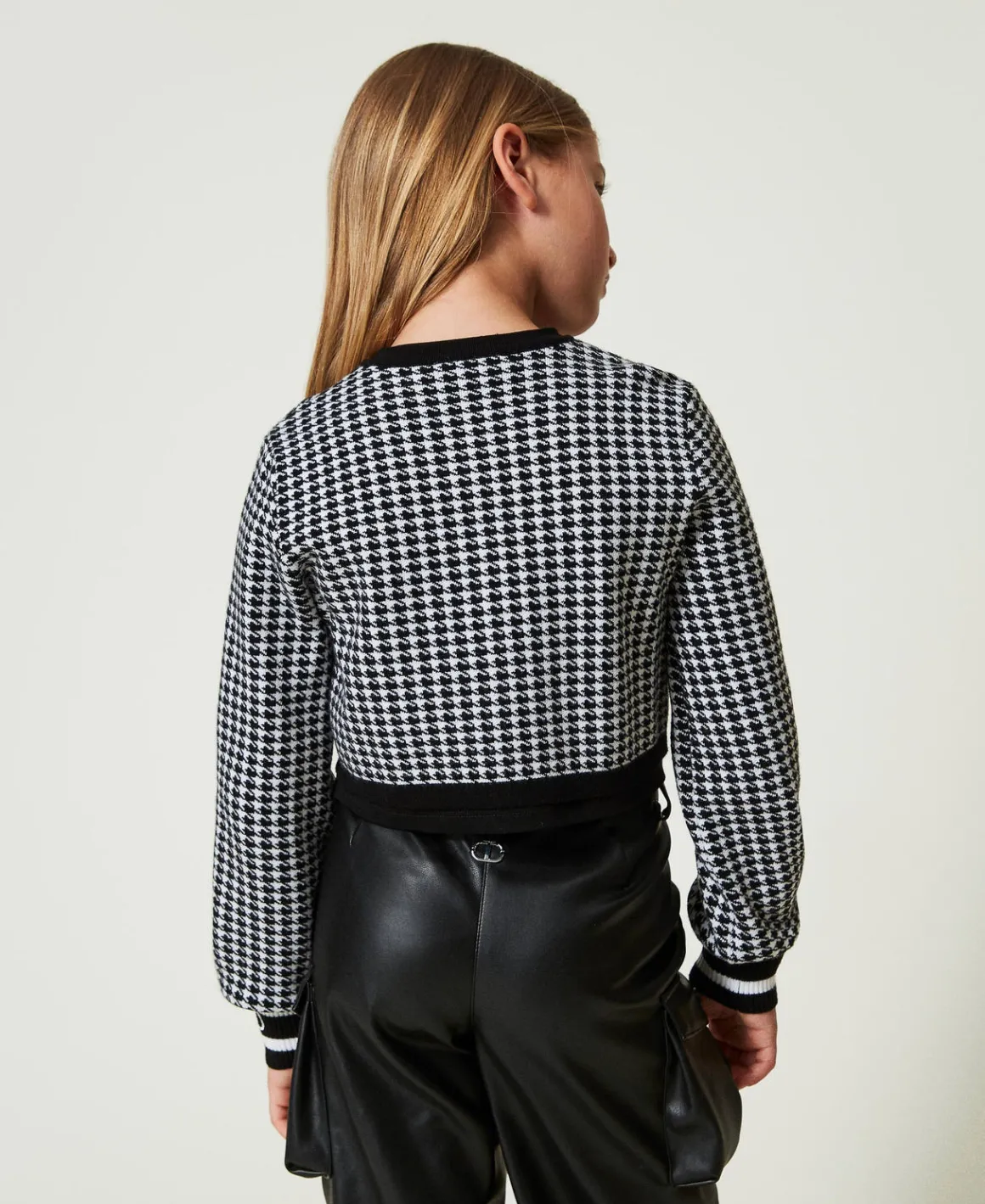 TWINSET Milano Giacca In Maglia Jacquard Pied De Poule | Giacche E Capispalla