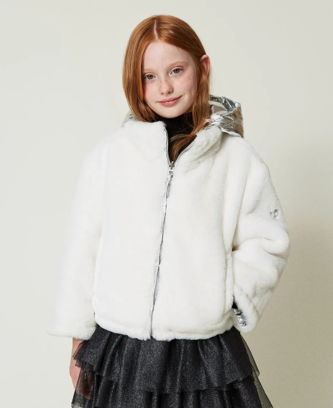 TWINSET Milano Giacca Reversibile In Faux Fur | Giacche E Capispalla