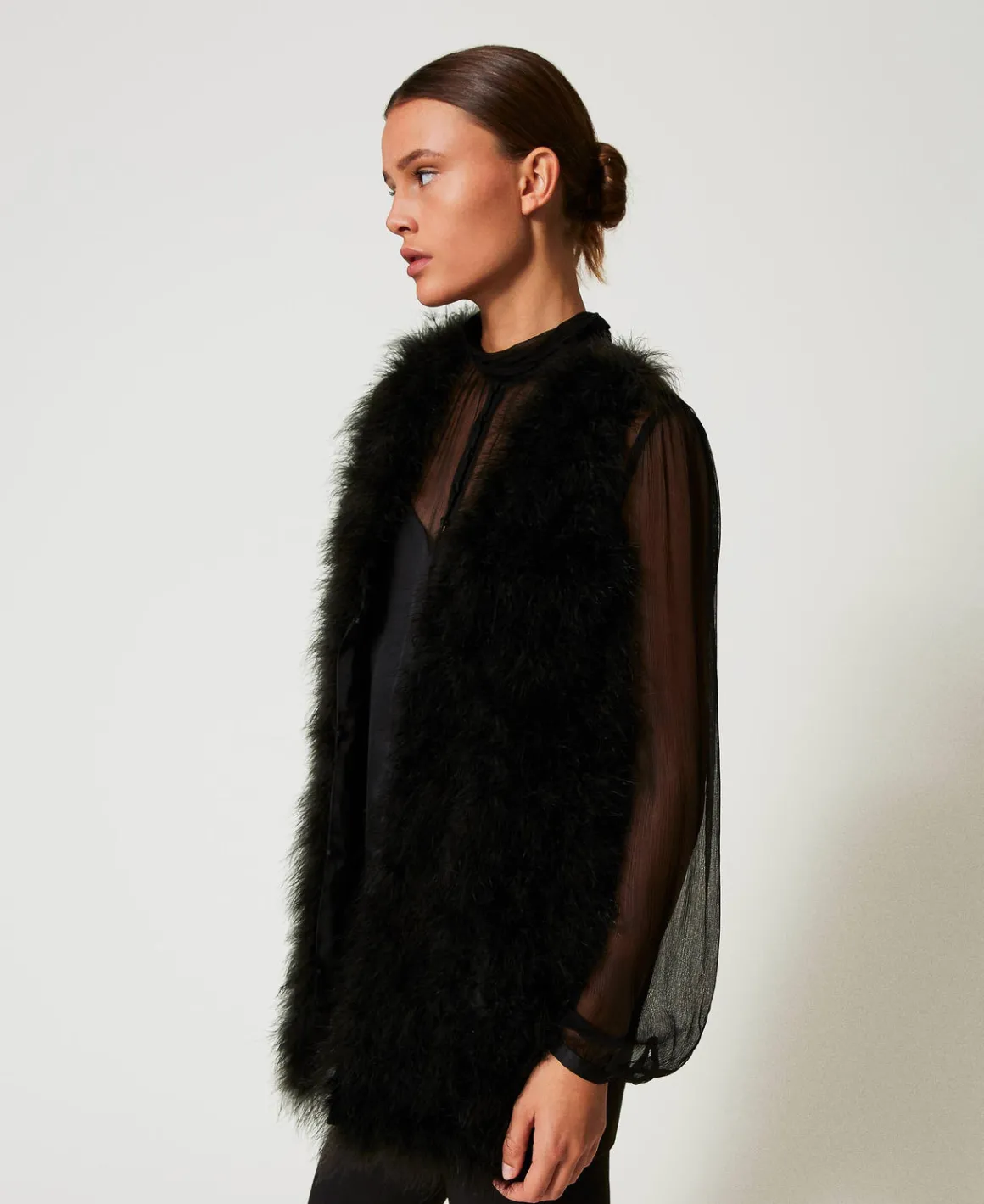 TWINSET Milano Gilet Con Piume | Giacche E Piumini