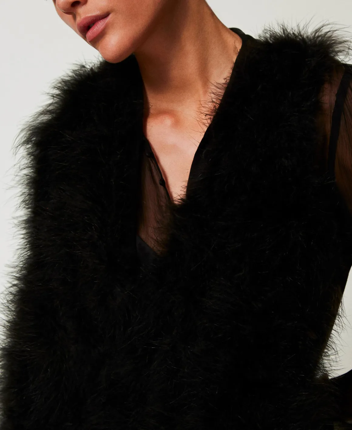 TWINSET Milano Gilet Con Piume | Giacche E Piumini