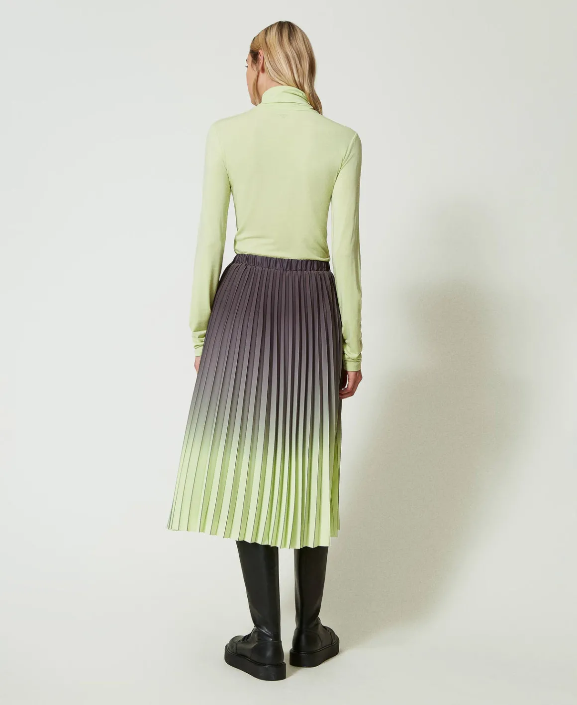 TWINSET Milano Gonna In Georgette Plissé Stampata | Gonne