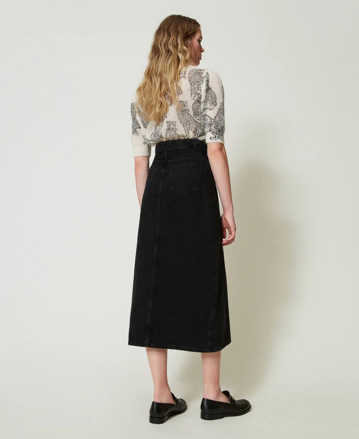 TWINSET Milano Gonna In Jeans Con Cintura | Gonne