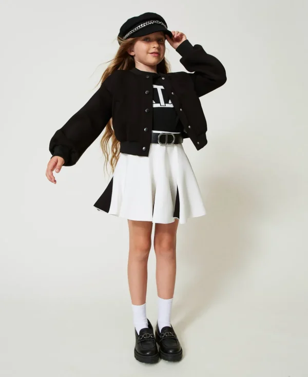 TWINSET Milano Gonna In Tessuto Scuba Bicolore | Gonne