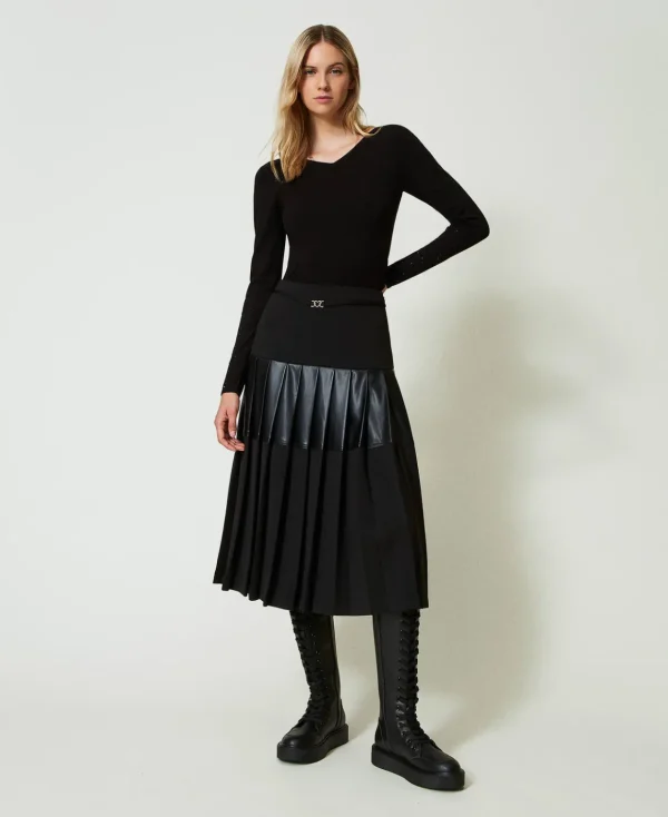 TWINSET Milano Gonna Longuette Con Inserti | Gonne