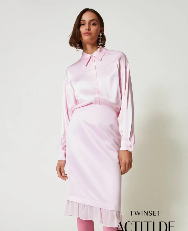 TWINSET Milano Gonna Longuette In Duchesse | Gonne