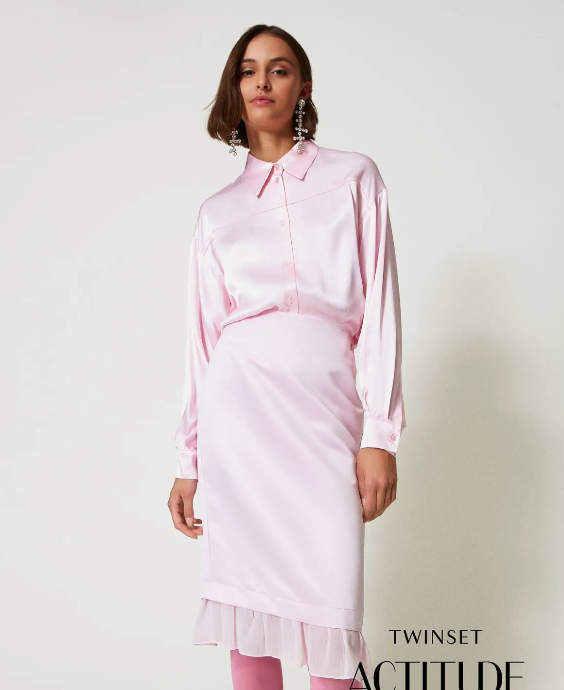 TWINSET Milano Gonna Longuette In Duchesse | Gonne